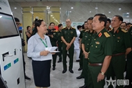 Defense leader inspects digital transformation at Military Hospital 175